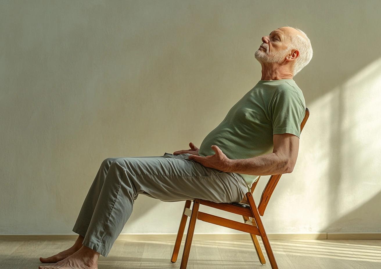 Йога на стільці для людей з обмеженою рухливістю